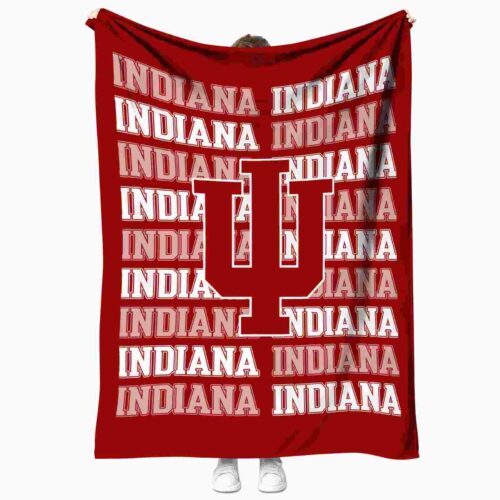 indiana hoosiers fan pride red blanket best selling