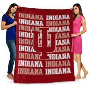 indiana hoosiers fan pride red blanket fashion forward
