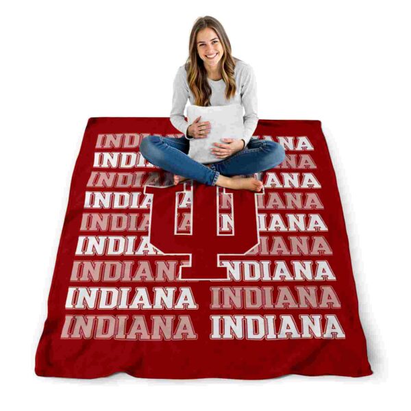 indiana hoosiers fan pride red blanket high quality