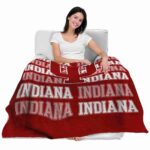 indiana hoosiers fan pride red blanket latest model