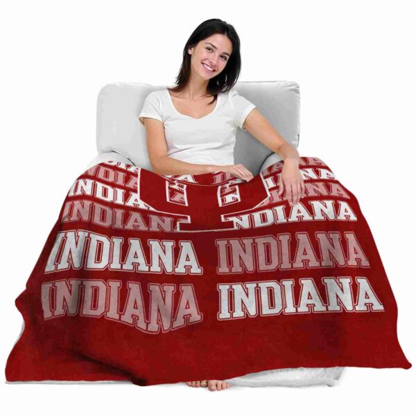 indiana hoosiers fan pride red blanket latest model