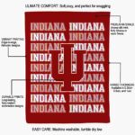 indiana hoosiers fan pride red blanket new arrival