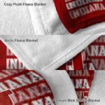 indiana hoosiers fan pride red blanket premium grade