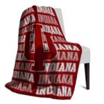 indiana hoosiers fan pride red blanket top rated