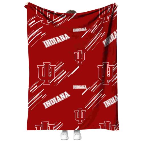 indiana hoosiers fan spirit red blanket best selling
