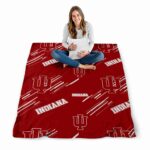 indiana hoosiers fan spirit red blanket best selling