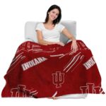 indiana hoosiers fan spirit red blanket best selling