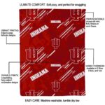 indiana hoosiers fan spirit red blanket best selling