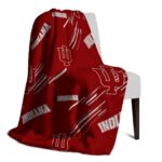 indiana hoosiers fan spirit red blanket best selling