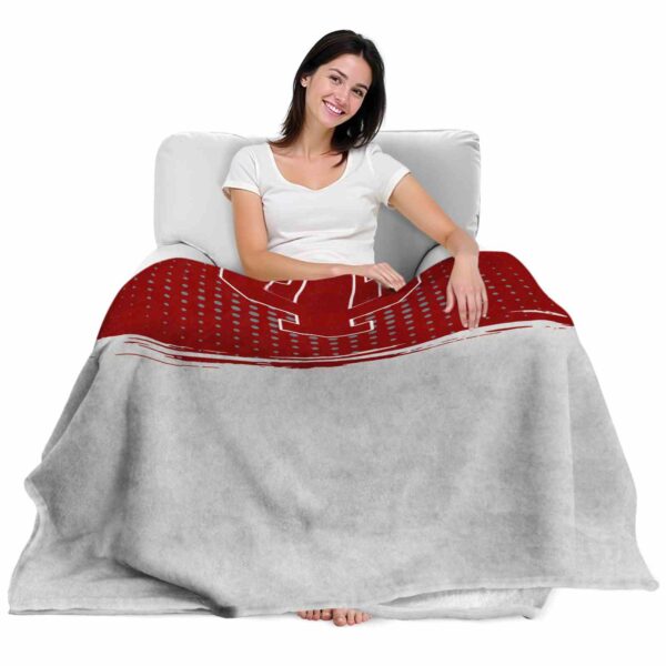 indiana hoosiers gradient dots red blanket latest model