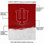 indiana hoosiers gradient dots red blanket new arrival