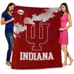 indiana hoosiers grunge texture red blanket fashion forward