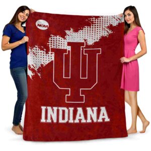 indiana hoosiers grunge texture red blanket fashion forward