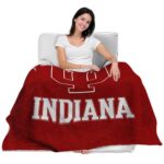 indiana hoosiers grunge texture red blanket latest model