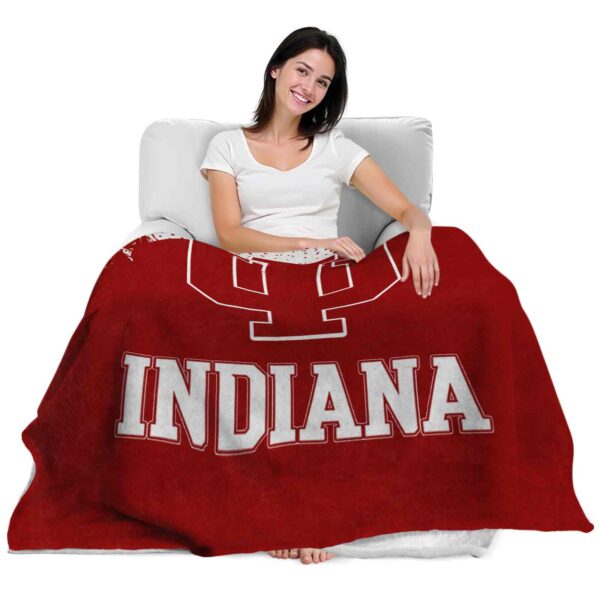 indiana hoosiers grunge texture red blanket latest model