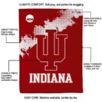 indiana hoosiers grunge texture red blanket new arrival