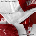 indiana hoosiers grunge texture red blanket premium grade