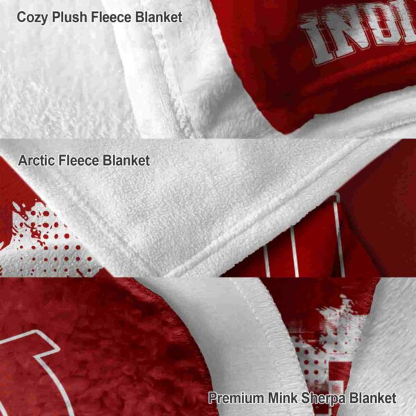 indiana hoosiers grunge texture red blanket premium grade