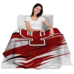 indiana hoosiers paint streaks red white blanket best selling