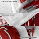 indiana hoosiers paint streaks red white blanket best selling