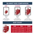 indiana hoosiers paint streaks red white blanket best selling