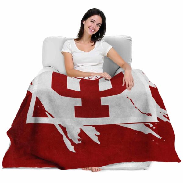indiana hoosiers splatter effect red blanket latest model