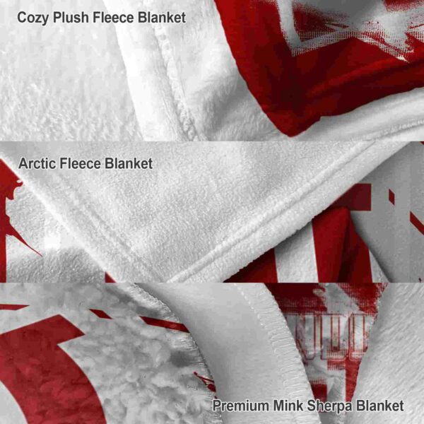 indiana hoosiers splatter effect red blanket premium grade