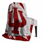 indiana hoosiers splatter effect red blanket top rated