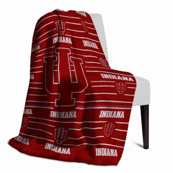 indiana hoosiers striped pattern red blanket top rated