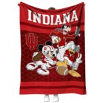 indiana hoosiers three musketeers red blanket best selling