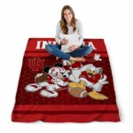 indiana hoosiers three musketeers red blanket best selling