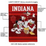 indiana hoosiers three musketeers red blanket best selling