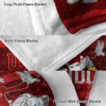 indiana hoosiers three musketeers red blanket best selling