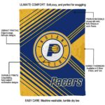 indiana pacers diagonal stripes blue blanket new arrival
