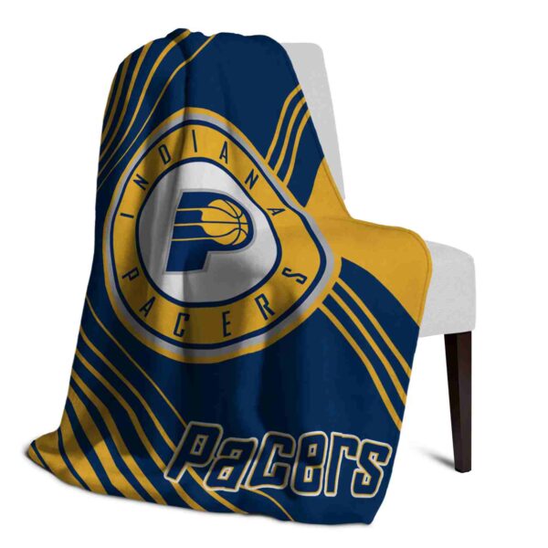 indiana pacers diagonal stripes blue blanket top rated