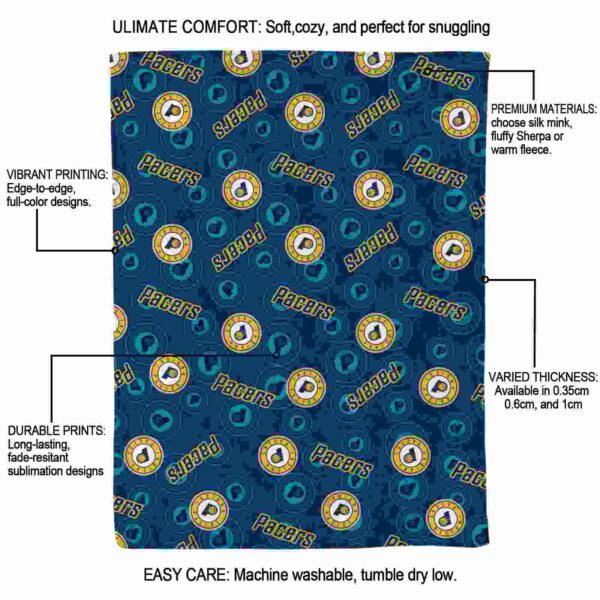 indiana pacers diehard fans blue blanket new arrival