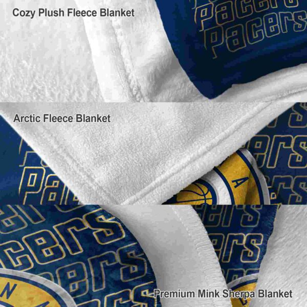 indiana pacers fan pride blue blanket premium grade