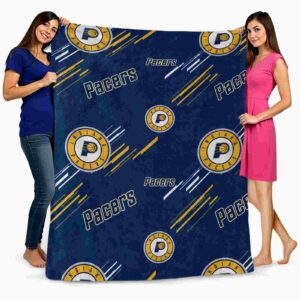 indiana pacers fan spirit blue blanket fashion forward