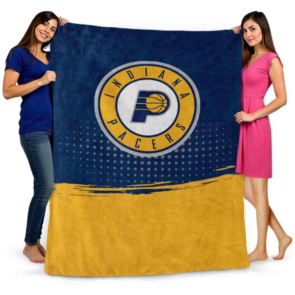 indiana pacers gradient dots blue blanket fashion forward