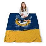 indiana pacers gradient dots blue blanket high quality