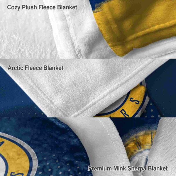 indiana pacers gradient dots blue blanket premium grade