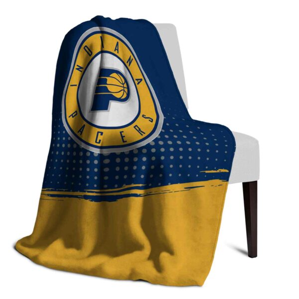 indiana pacers gradient dots blue blanket top rated