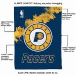 indiana pacers grunge texture blue blanket new arrival