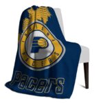indiana pacers grunge texture blue blanket top rated