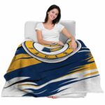 indiana pacers paint streaks blue white blanket best selling