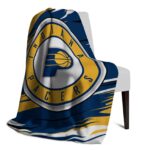 indiana pacers paint streaks blue white blanket best selling