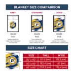 indiana pacers paint streaks blue white blanket best selling