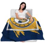 indiana pacers splatter effect blue blanket latest model