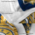 indiana pacers splatter effect blue blanket premium grade