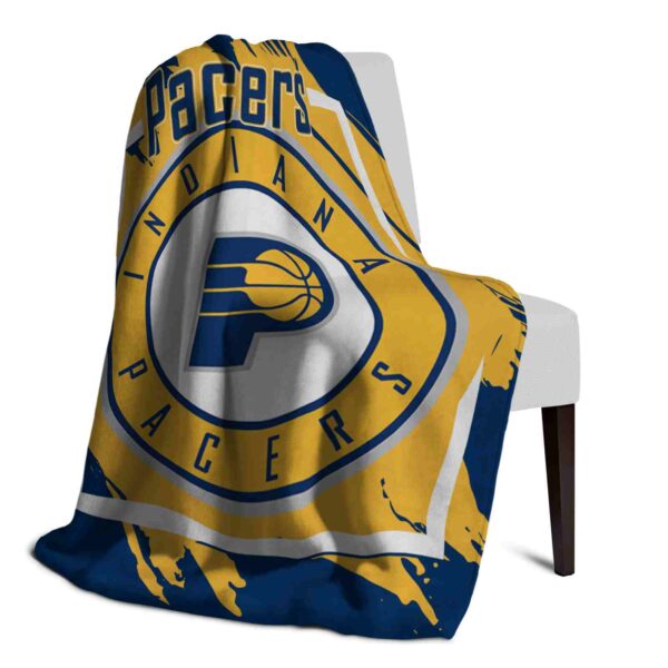 indiana pacers splatter effect blue blanket top rated